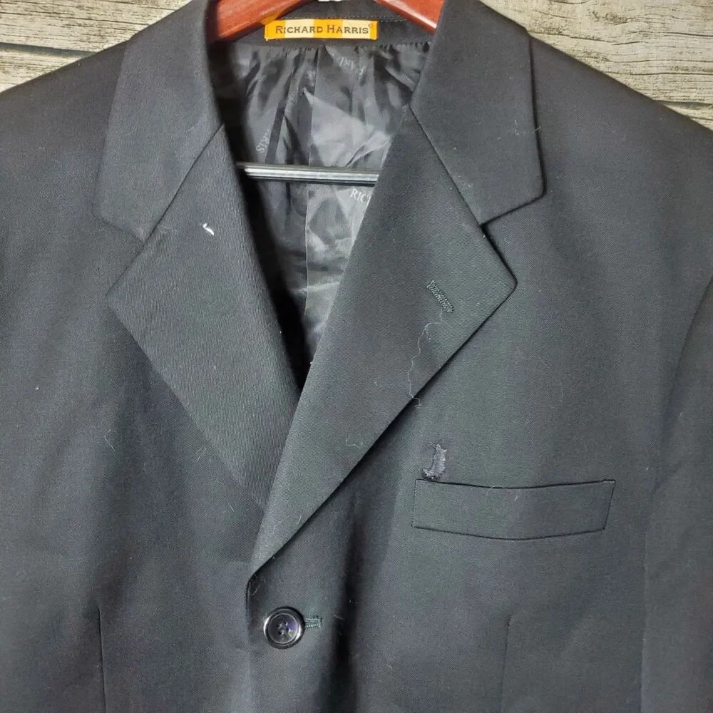 RICHARD HARRIS Mens Blazer Sport Coat Jacket Size 42R Fair Condition